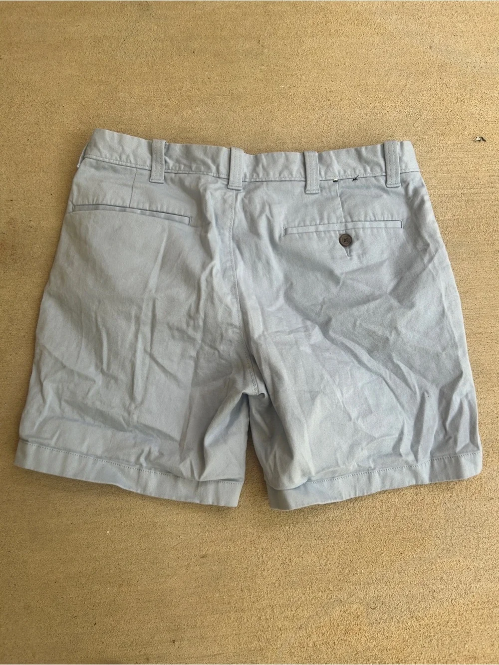 J.Crew Men’s 7” Inseam Chino Shorts Light Blue Flat Front Size 31